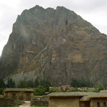 View from the terraces of Ollantaytambo.